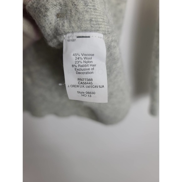 J Crew Sweater Side Button Elbow Patch Striped - Picture 6 of 6